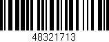 Código de barras (EAN, GTIN, SKU, ISBN): '48321713'