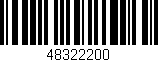 Código de barras (EAN, GTIN, SKU, ISBN): '48322200'