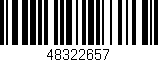 Código de barras (EAN, GTIN, SKU, ISBN): '48322657'