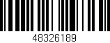 Código de barras (EAN, GTIN, SKU, ISBN): '48326189'