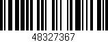 Código de barras (EAN, GTIN, SKU, ISBN): '48327367'