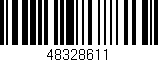 Código de barras (EAN, GTIN, SKU, ISBN): '48328611'