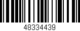 Código de barras (EAN, GTIN, SKU, ISBN): '48334439'