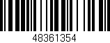 Código de barras (EAN, GTIN, SKU, ISBN): '48361354'