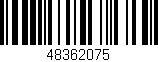 Código de barras (EAN, GTIN, SKU, ISBN): '48362075'