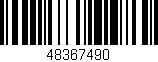 Código de barras (EAN, GTIN, SKU, ISBN): '48367490'