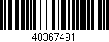 Código de barras (EAN, GTIN, SKU, ISBN): '48367491'
