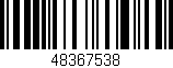 Código de barras (EAN, GTIN, SKU, ISBN): '48367538'