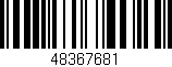 Código de barras (EAN, GTIN, SKU, ISBN): '48367681'