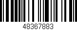 Código de barras (EAN, GTIN, SKU, ISBN): '48367883'