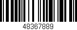 Código de barras (EAN, GTIN, SKU, ISBN): '48367889'