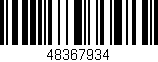 Código de barras (EAN, GTIN, SKU, ISBN): '48367934'