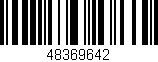 Código de barras (EAN, GTIN, SKU, ISBN): '48369642'