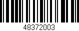 Código de barras (EAN, GTIN, SKU, ISBN): '48372003'