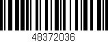 Código de barras (EAN, GTIN, SKU, ISBN): '48372036'