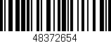 Código de barras (EAN, GTIN, SKU, ISBN): '48372654'