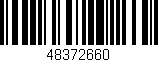 Código de barras (EAN, GTIN, SKU, ISBN): '48372660'