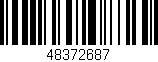 Código de barras (EAN, GTIN, SKU, ISBN): '48372687'