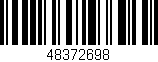 Código de barras (EAN, GTIN, SKU, ISBN): '48372698'
