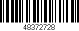 Código de barras (EAN, GTIN, SKU, ISBN): '48372728'