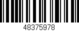 Código de barras (EAN, GTIN, SKU, ISBN): '48375978'