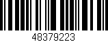 Código de barras (EAN, GTIN, SKU, ISBN): '48379223'