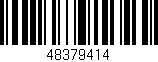 Código de barras (EAN, GTIN, SKU, ISBN): '48379414'