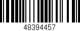 Código de barras (EAN, GTIN, SKU, ISBN): '48394457'