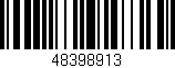 Código de barras (EAN, GTIN, SKU, ISBN): '48398913'