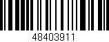 Código de barras (EAN, GTIN, SKU, ISBN): '48403911'
