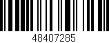Código de barras (EAN, GTIN, SKU, ISBN): '48407285'