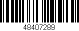 Código de barras (EAN, GTIN, SKU, ISBN): '48407289'