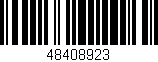 Código de barras (EAN, GTIN, SKU, ISBN): '48408923'