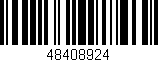 Código de barras (EAN, GTIN, SKU, ISBN): '48408924'