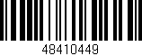 Código de barras (EAN, GTIN, SKU, ISBN): '48410449'
