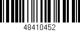 Código de barras (EAN, GTIN, SKU, ISBN): '48410452'