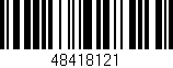 Código de barras (EAN, GTIN, SKU, ISBN): '48418121'