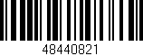 Código de barras (EAN, GTIN, SKU, ISBN): '48440821'