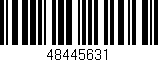 Código de barras (EAN, GTIN, SKU, ISBN): '48445631'