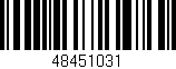 Código de barras (EAN, GTIN, SKU, ISBN): '48451031'