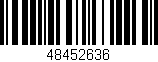 Código de barras (EAN, GTIN, SKU, ISBN): '48452636'
