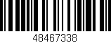 Código de barras (EAN, GTIN, SKU, ISBN): '48467338'