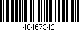 Código de barras (EAN, GTIN, SKU, ISBN): '48467342'