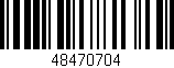 Código de barras (EAN, GTIN, SKU, ISBN): '48470704'