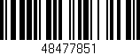 Código de barras (EAN, GTIN, SKU, ISBN): '48477851'