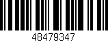 Código de barras (EAN, GTIN, SKU, ISBN): '48479347'