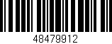Código de barras (EAN, GTIN, SKU, ISBN): '48479912'