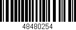 Código de barras (EAN, GTIN, SKU, ISBN): '48480254'