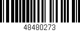Código de barras (EAN, GTIN, SKU, ISBN): '48480273'