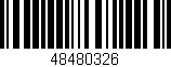 Código de barras (EAN, GTIN, SKU, ISBN): '48480326'